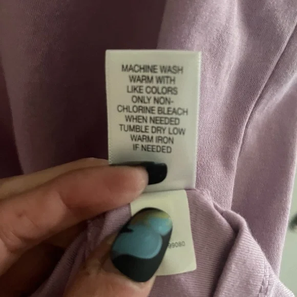 Croft & Barrow Womens Classic Short Sleeve Crew Neck Tee Top Lavender Purple M - Picture 6 of 12